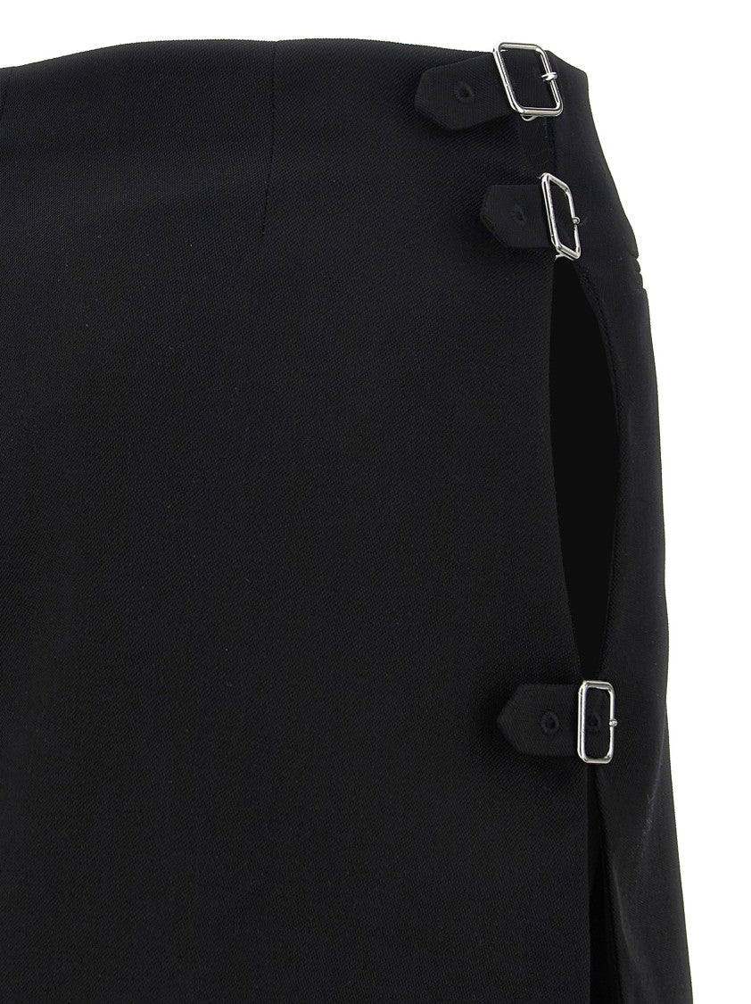 Courrèges Multi Sangle Wool Mini' Skirt