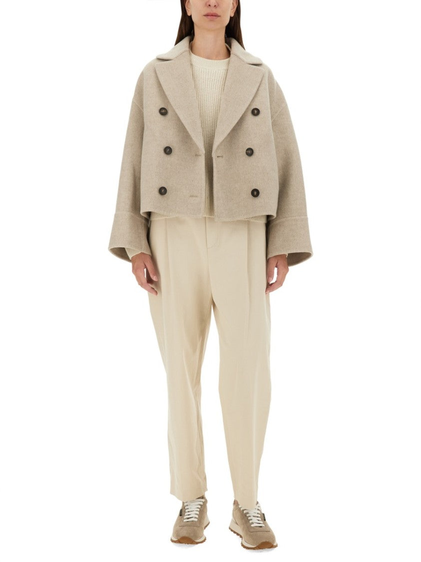 Brunello Cucinelli Double Woven Wool And Cashmere Caban