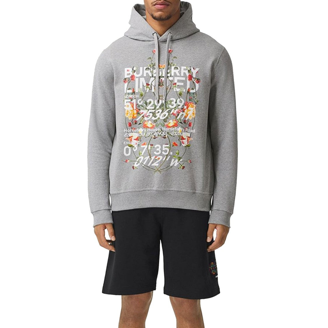 Burberry Grey Logo Cotton Sweater