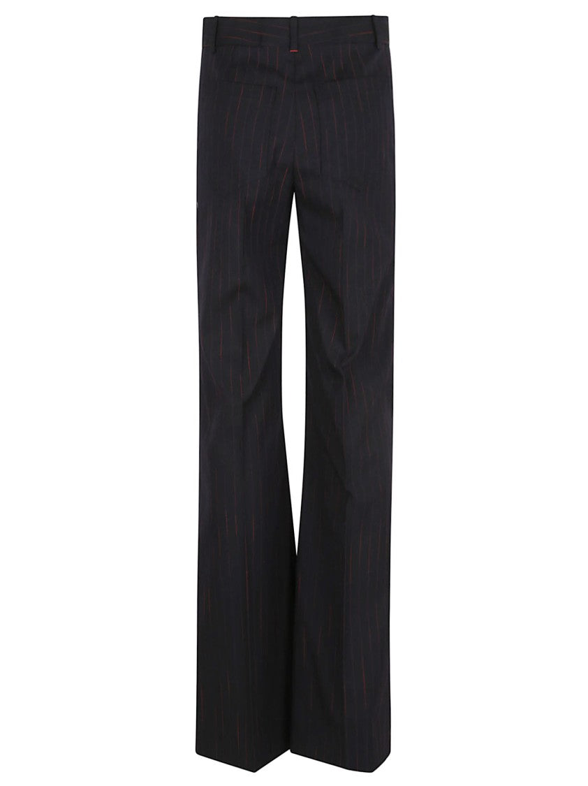 Victoria Beckham Tailored Trousers With Subtle Pinstripes