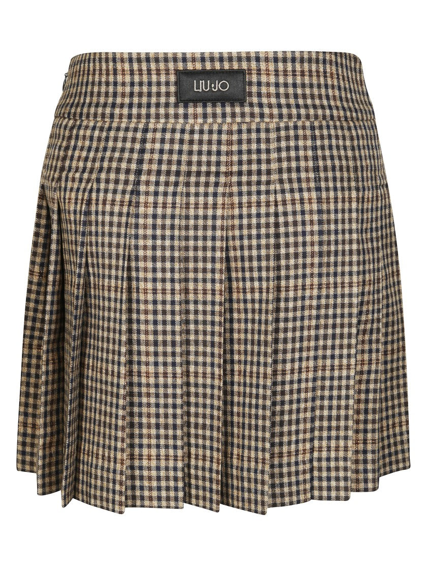 Liu Jo Fitted Mini Skirt With Smooth Texture