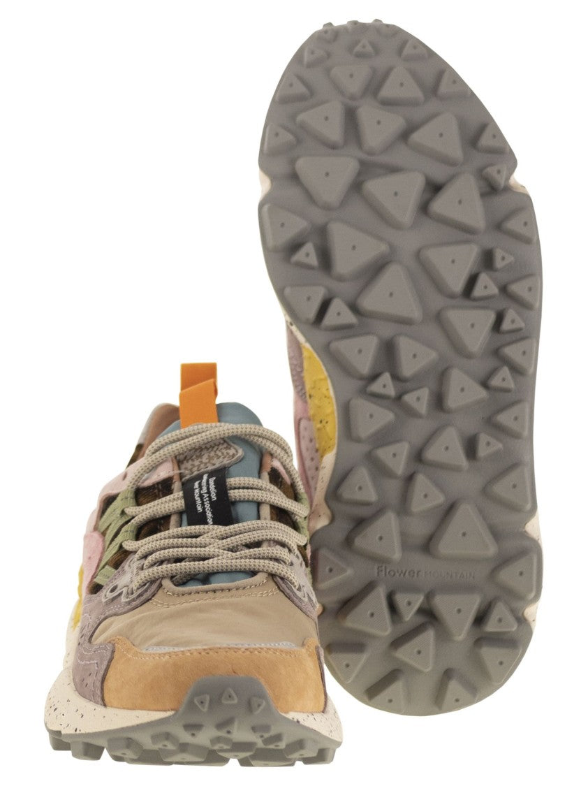 Flower Mountain Yamano 3 - Sneakers In Suede And Technical Fabric