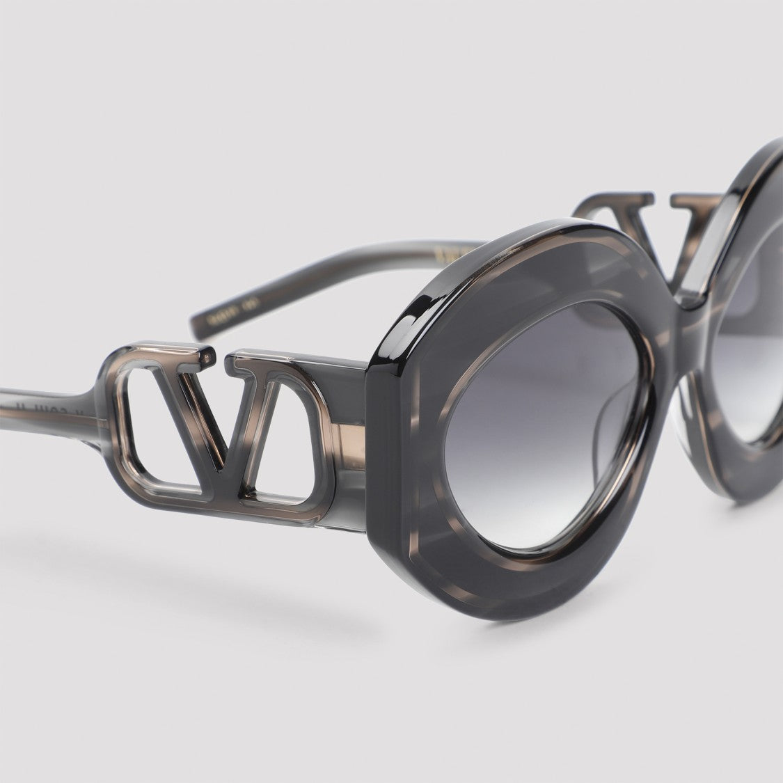 Valentino Black Acetate Sunglasses