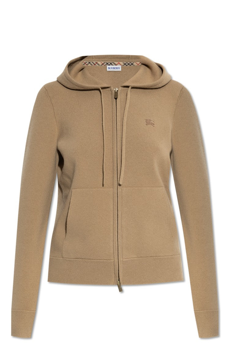 Burberry Cashmere Sweatshirt With Classic Zip-Up Design