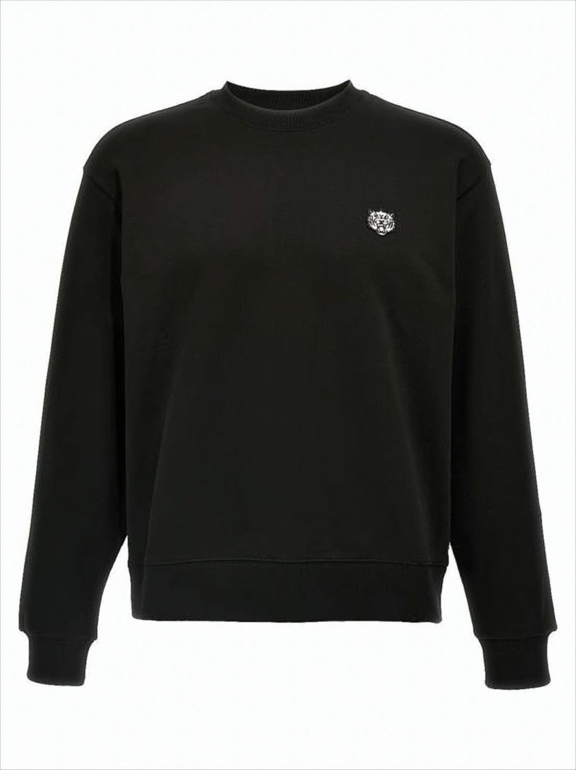 Kenzo Long-Sleeve Sweatshirt With Embroidered Tiger Emblem