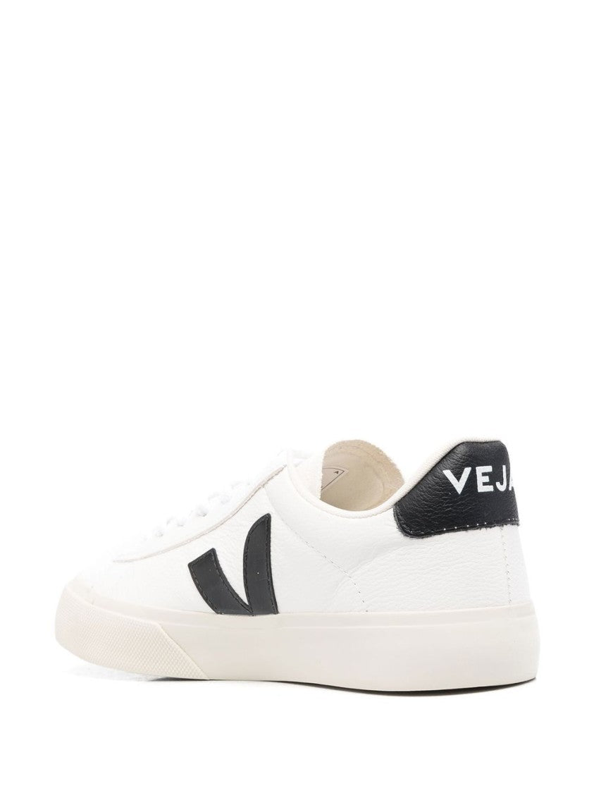 Veja Leather Sneakers With Logo Patch