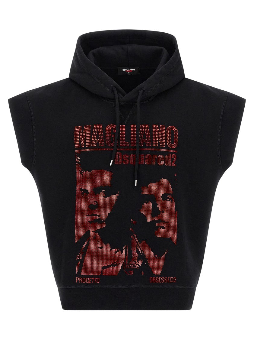 Dsquared2 Capsule Hoodie In Fleece Cotton