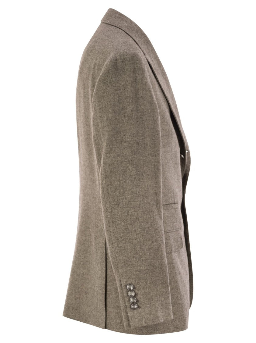 Brunello Cucinelli Deconstructed Jacket In Yack