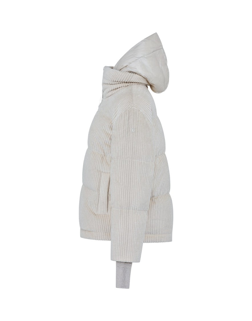Duno Lightweight Short Down Jacket In Pure Wool
