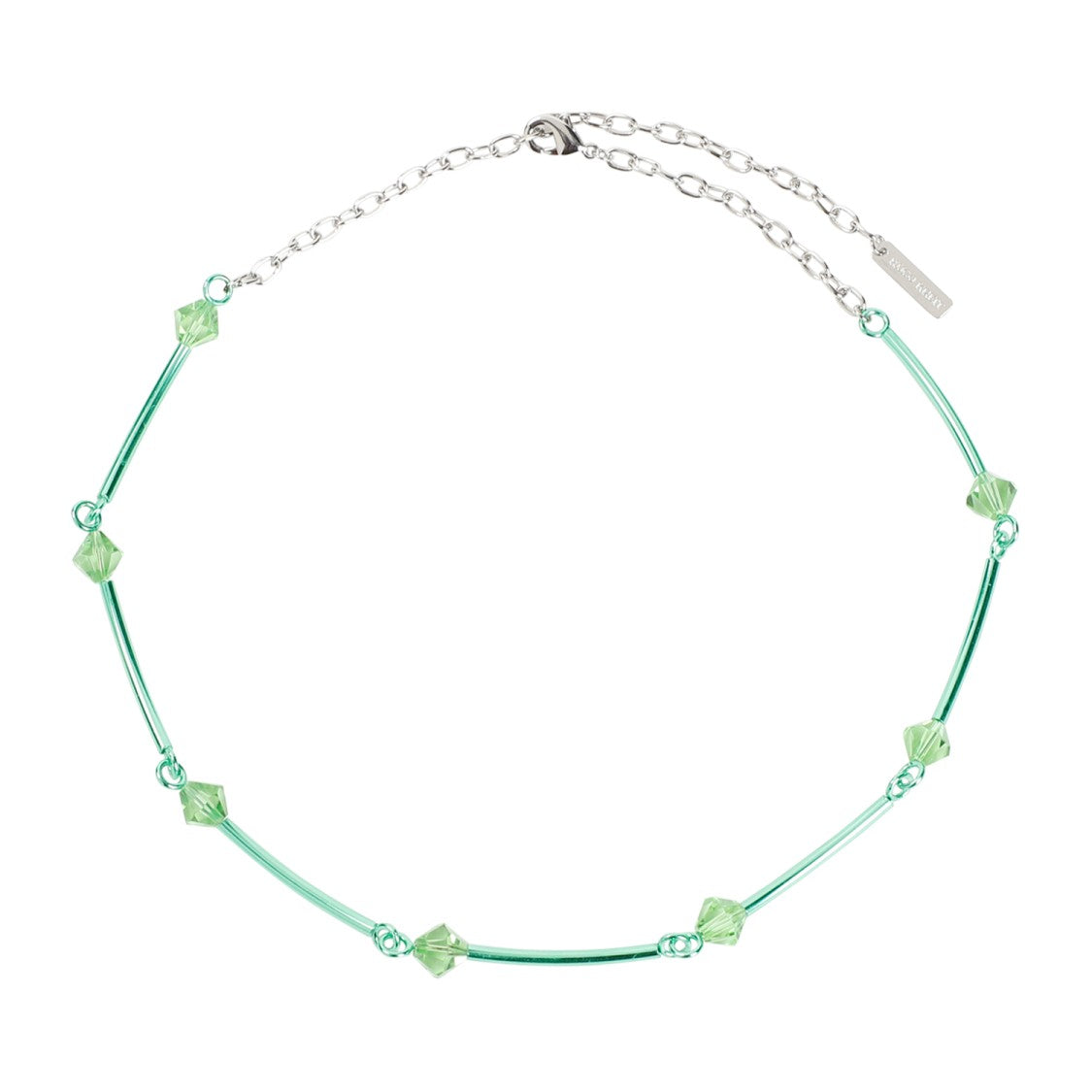 Hugo Kreit Spark Chain Mint Brass Necklace