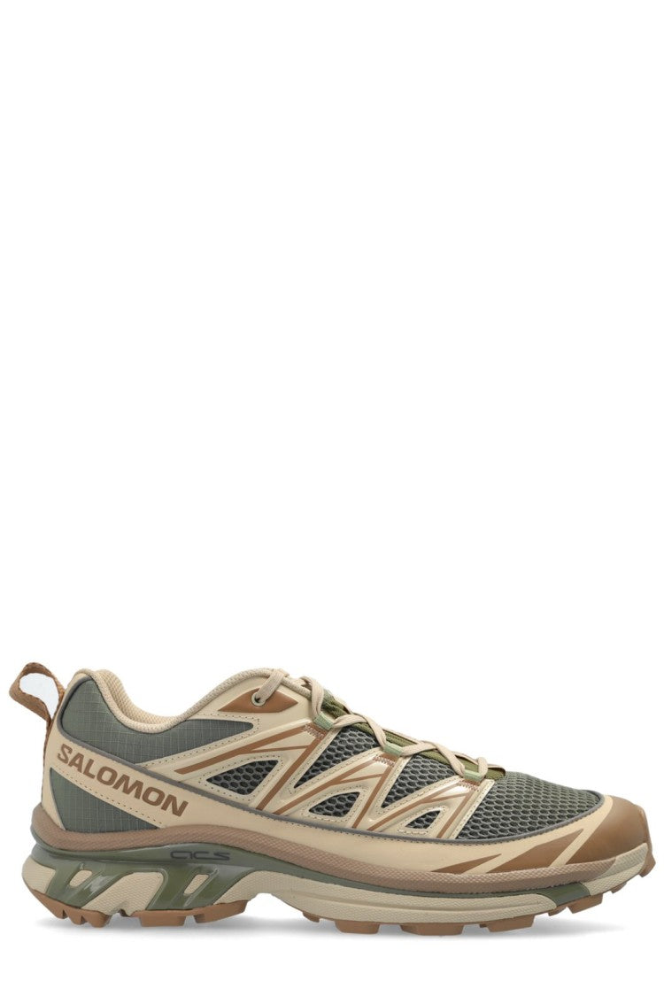 Salomon Low-Profile Green Sneakers With Breathable Mesh And Rugged Sole
