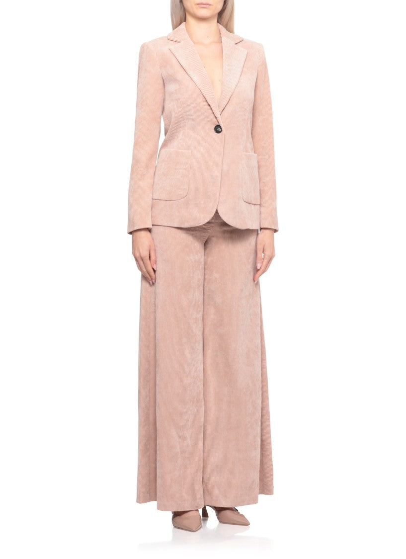 D. Exterior Corduroy Blazer