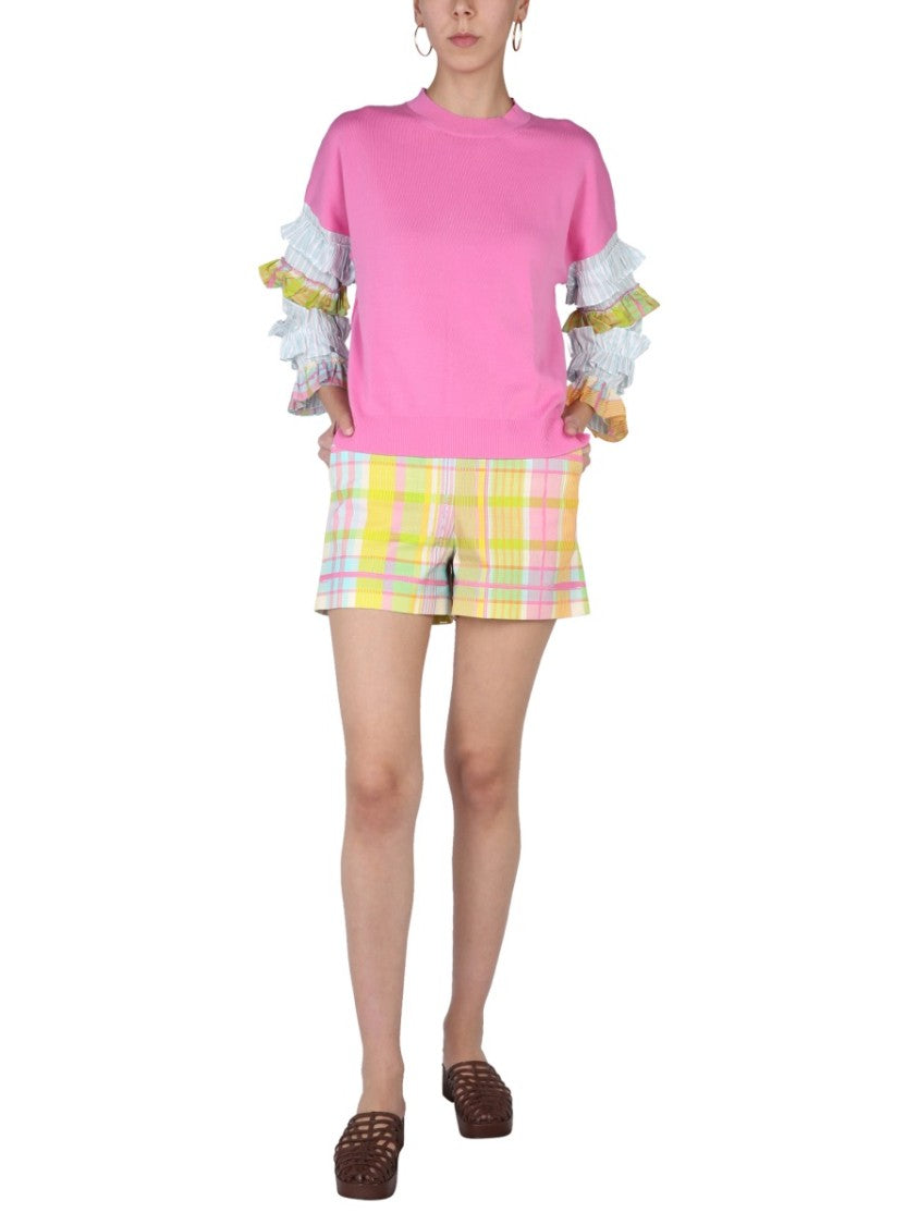 Boutique Moschino Ruffles Jersey Sweater