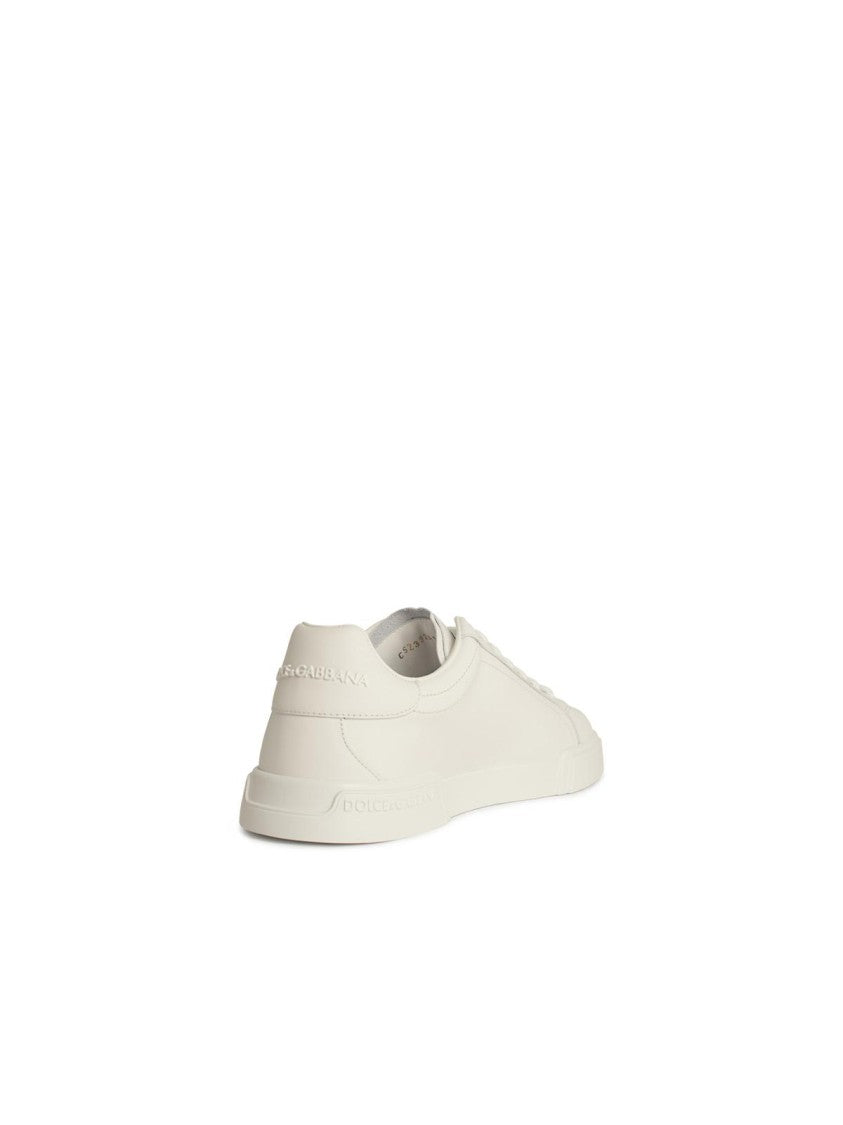 Dolce & Gabbana Portofino' White Leather Sneakers