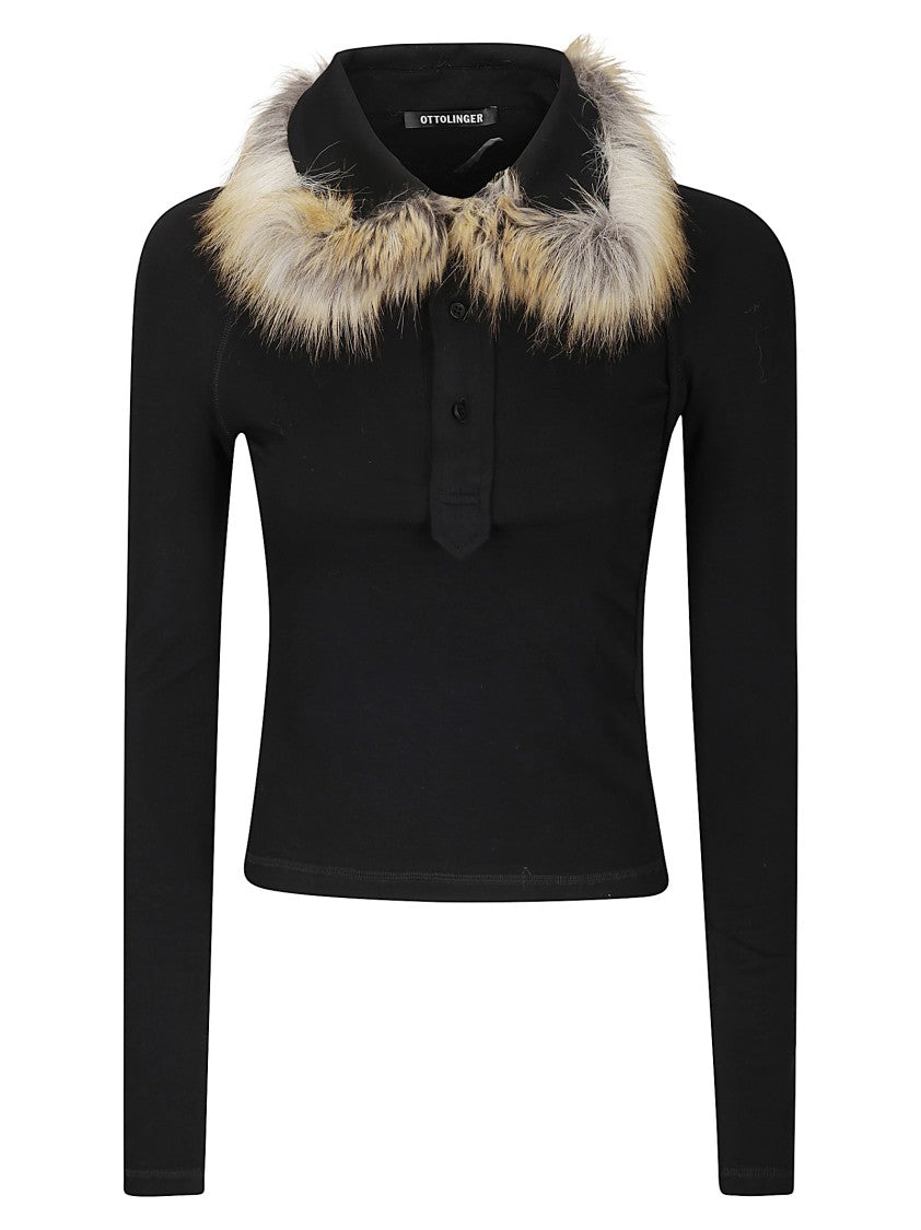 Ottolinger Furry Fitted Longsleeve Polo