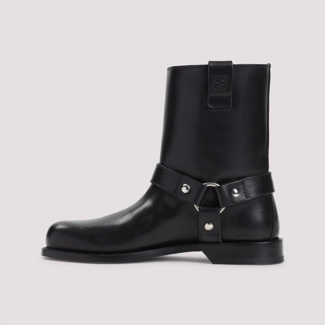 Loewe Black Leather Ankle Boots