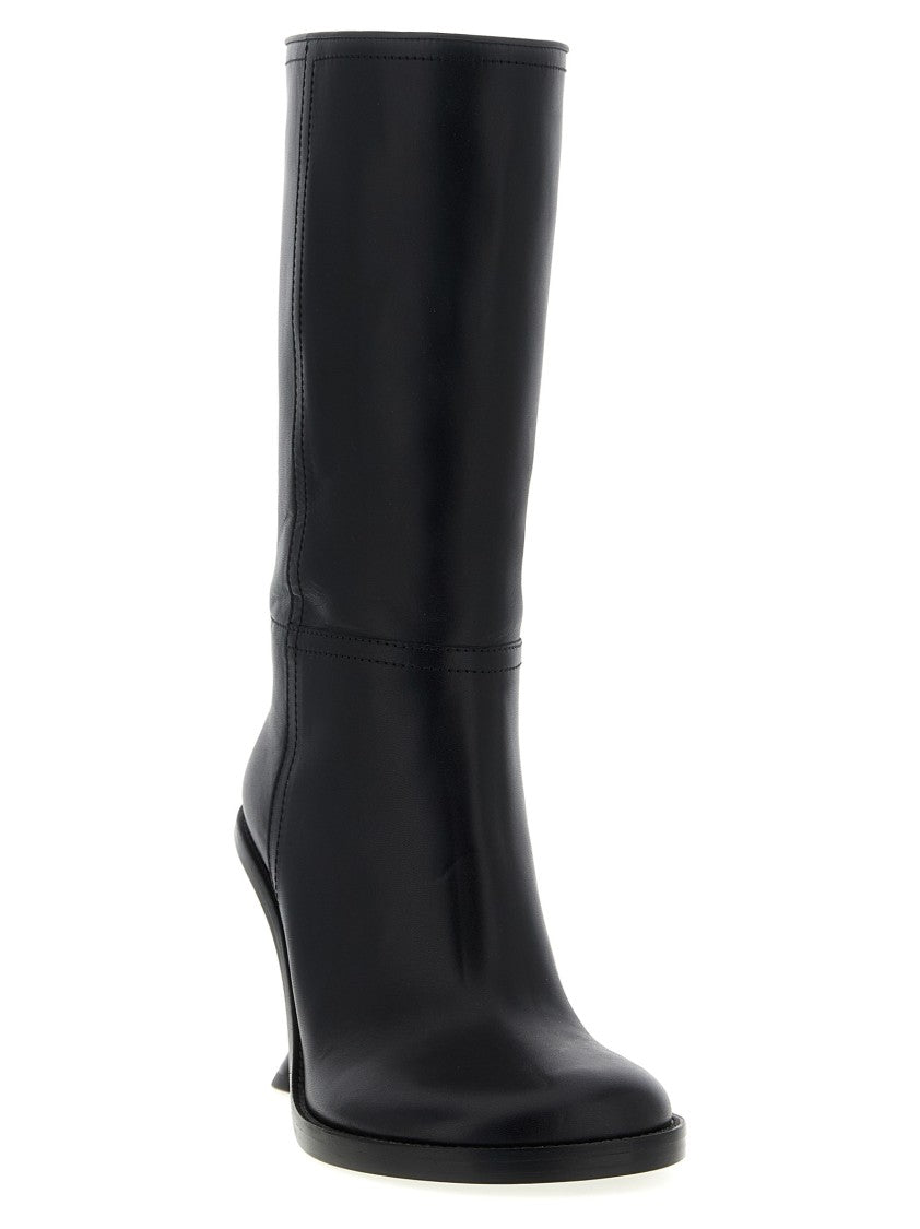Dries Van Noten Curved Wedge Heel Boots