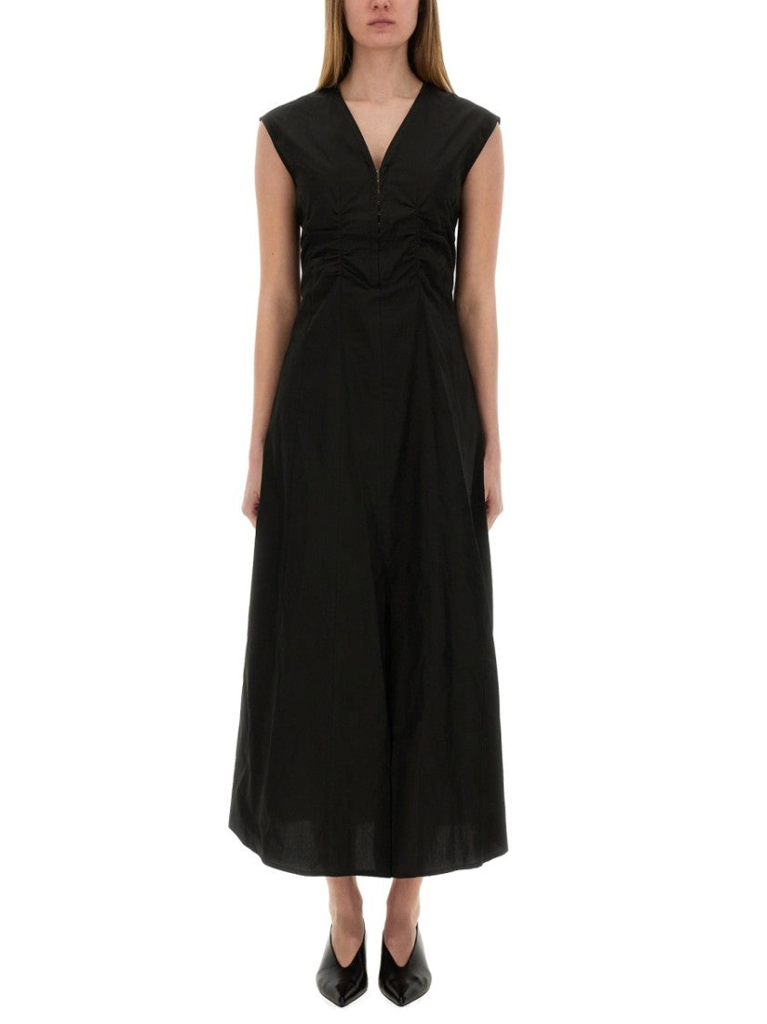 Alysi Long Poplin Dress