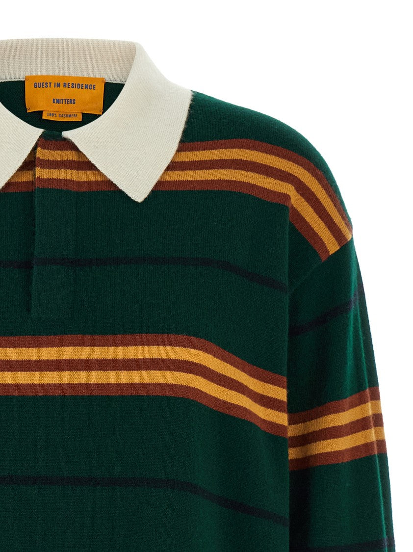 Guest In Residence 'Striped Rugby' Polo Shirt