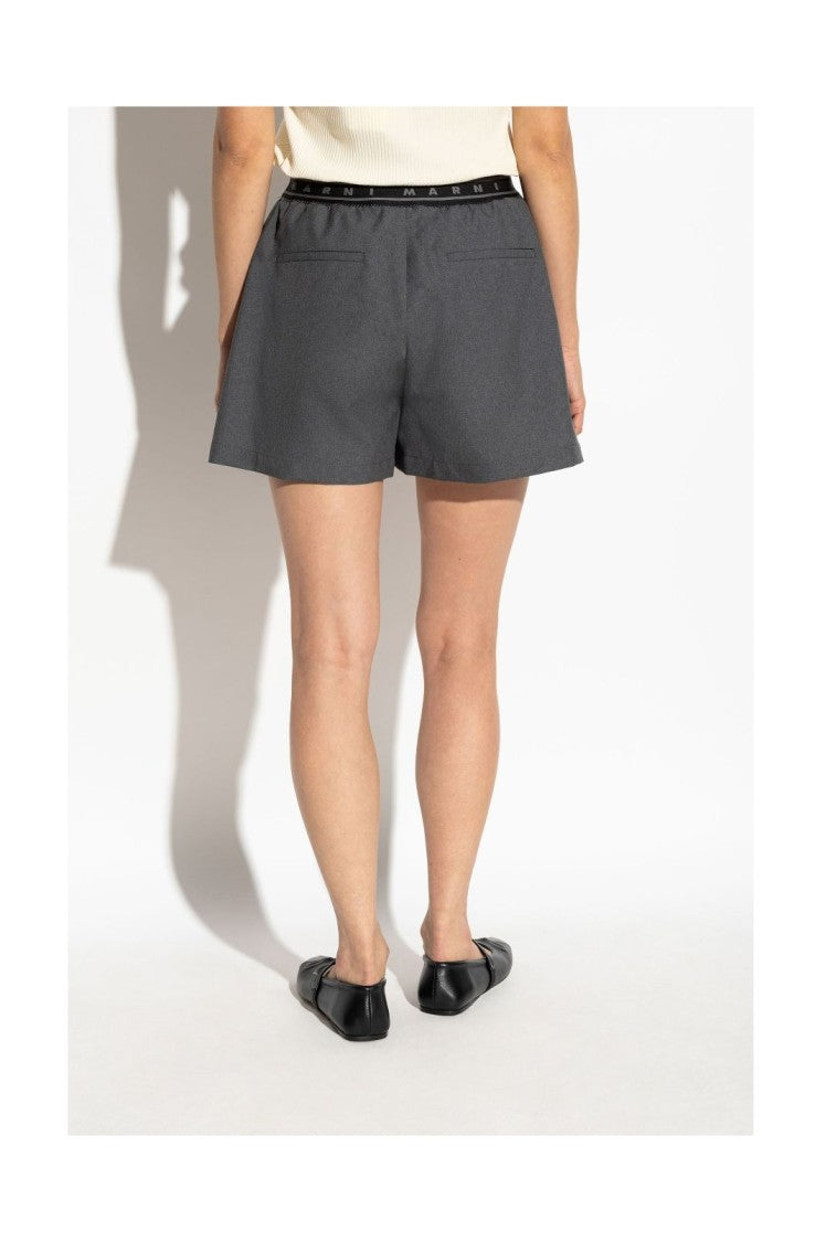 Marni Tailored Grey Trousers With Comfortable Elastic Waistband