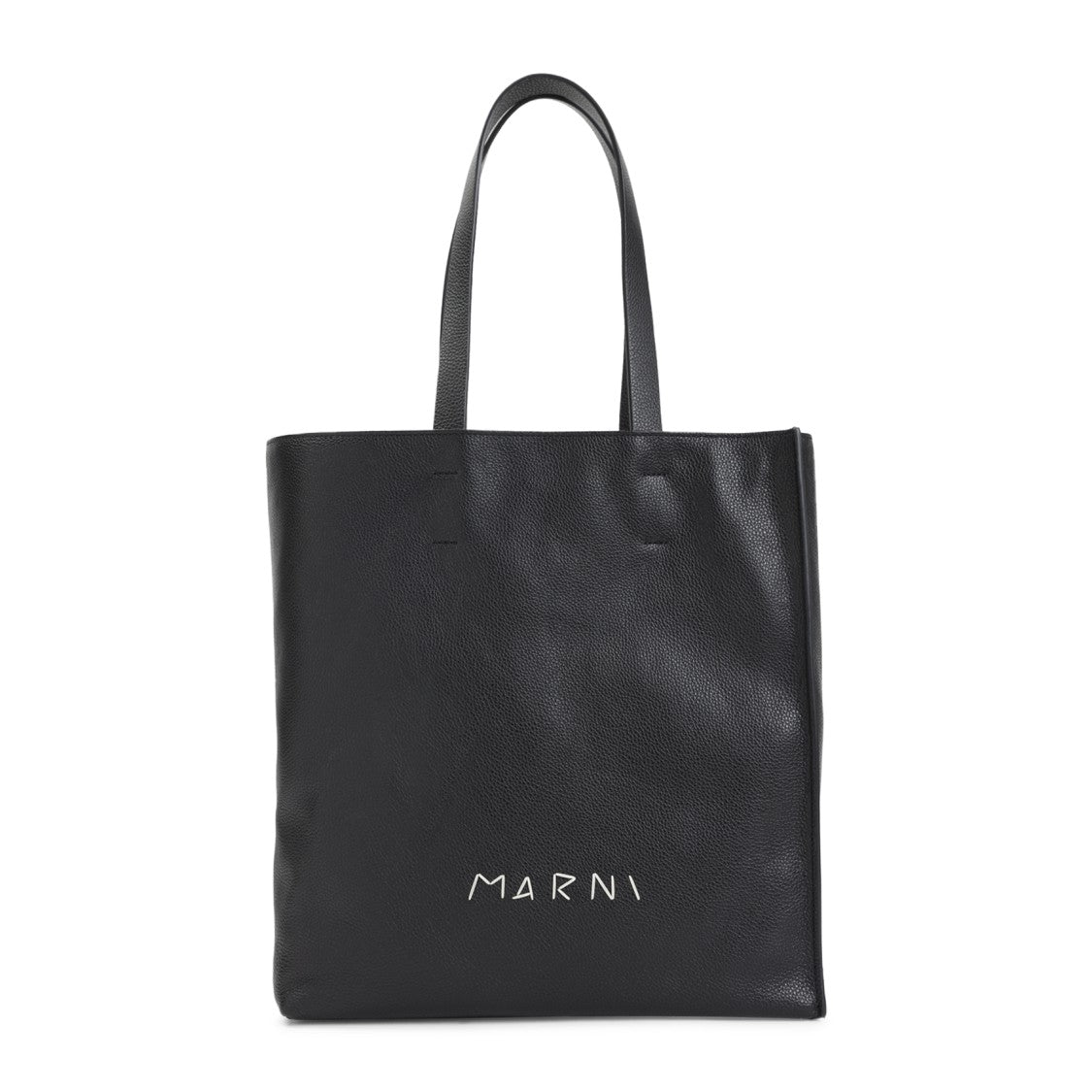Marni Museo Soft New Large Black Calf Leather Shoulder Bag
