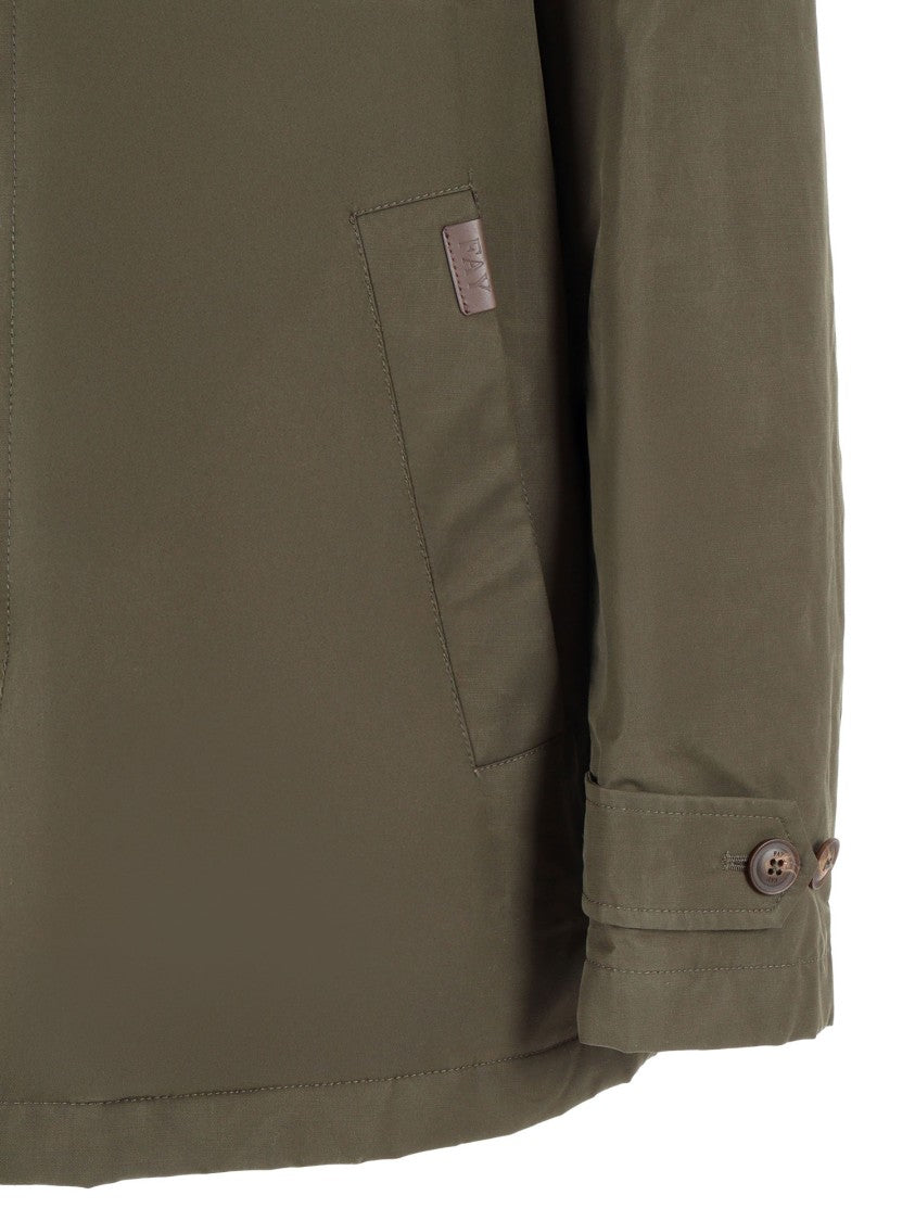 Fay Double-Breasted Cotton-Blend Blazer With Structured Silhouette