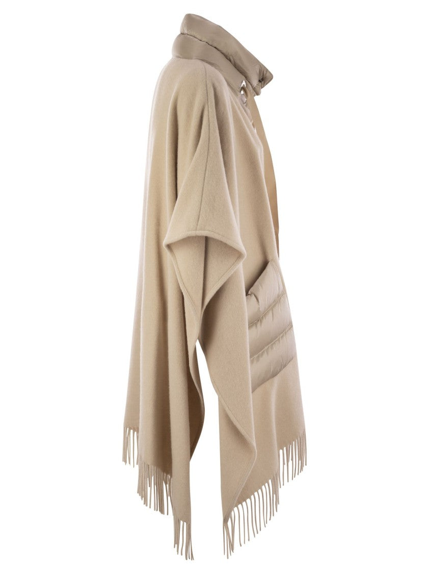 Herno Poncho Resort In Warmy E Nylon Ultralight