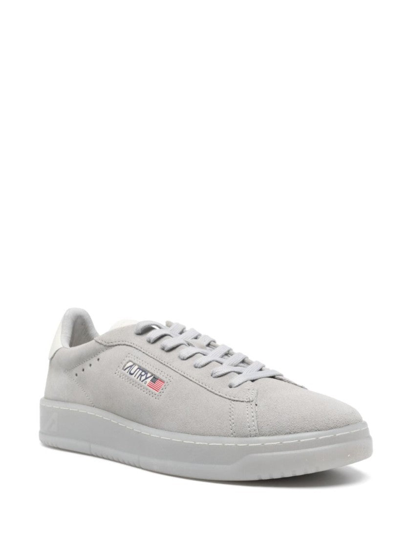 Autry Medium Grey Suede Dallas Sneakers