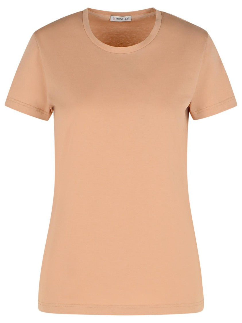 Moncler Pink Cotton T-Shirt