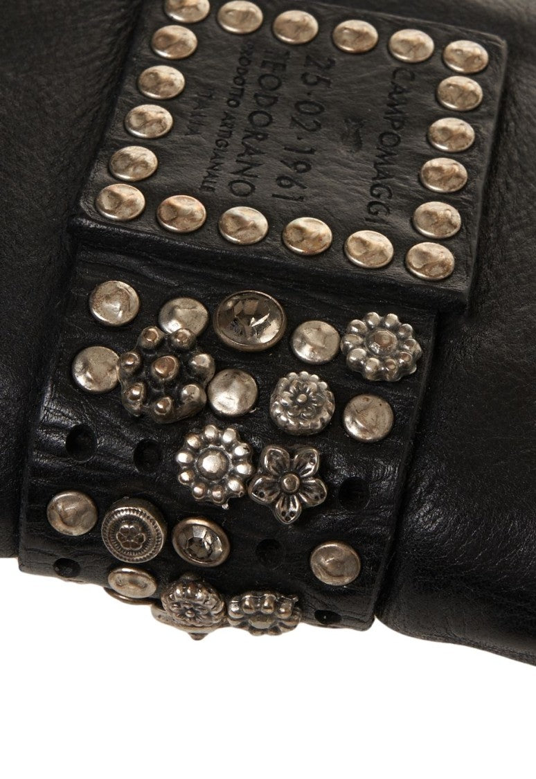 Campomaggi Brown Leather Wallet With Studded Detailing