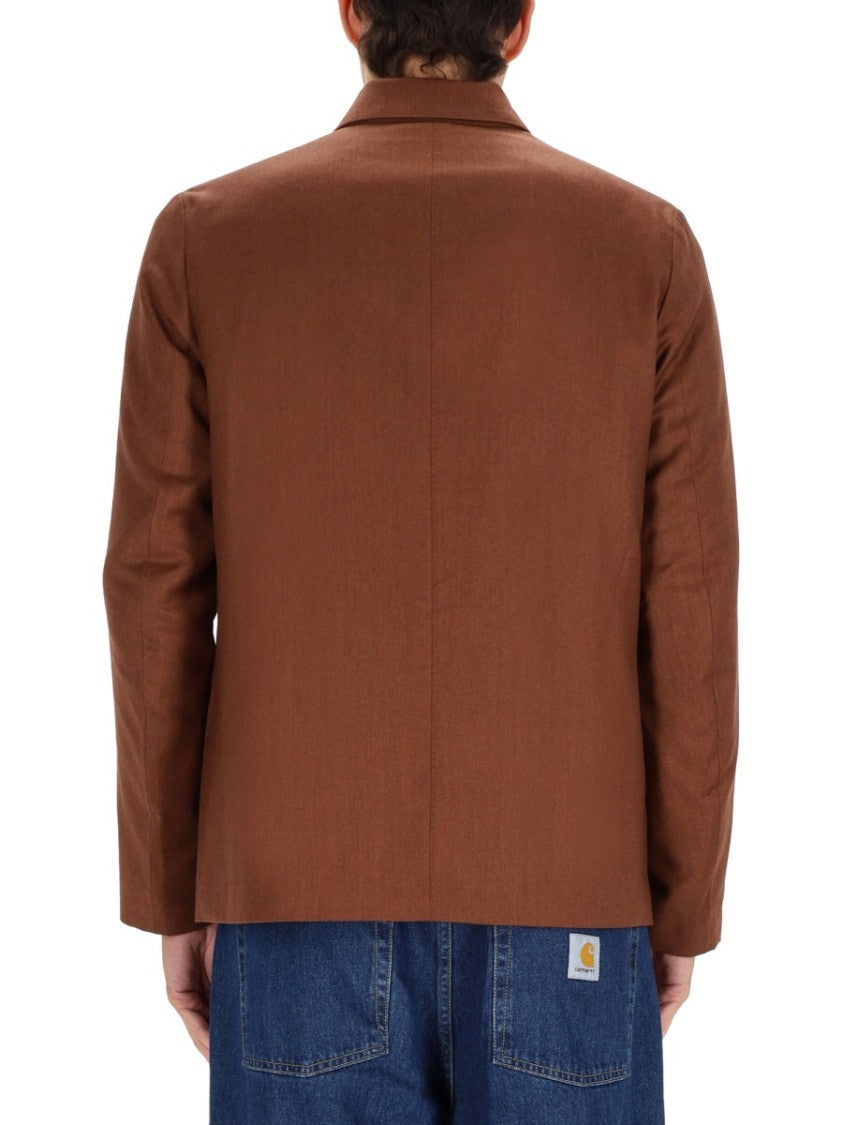 Paul Smith Brown Jacket With Classic Collar