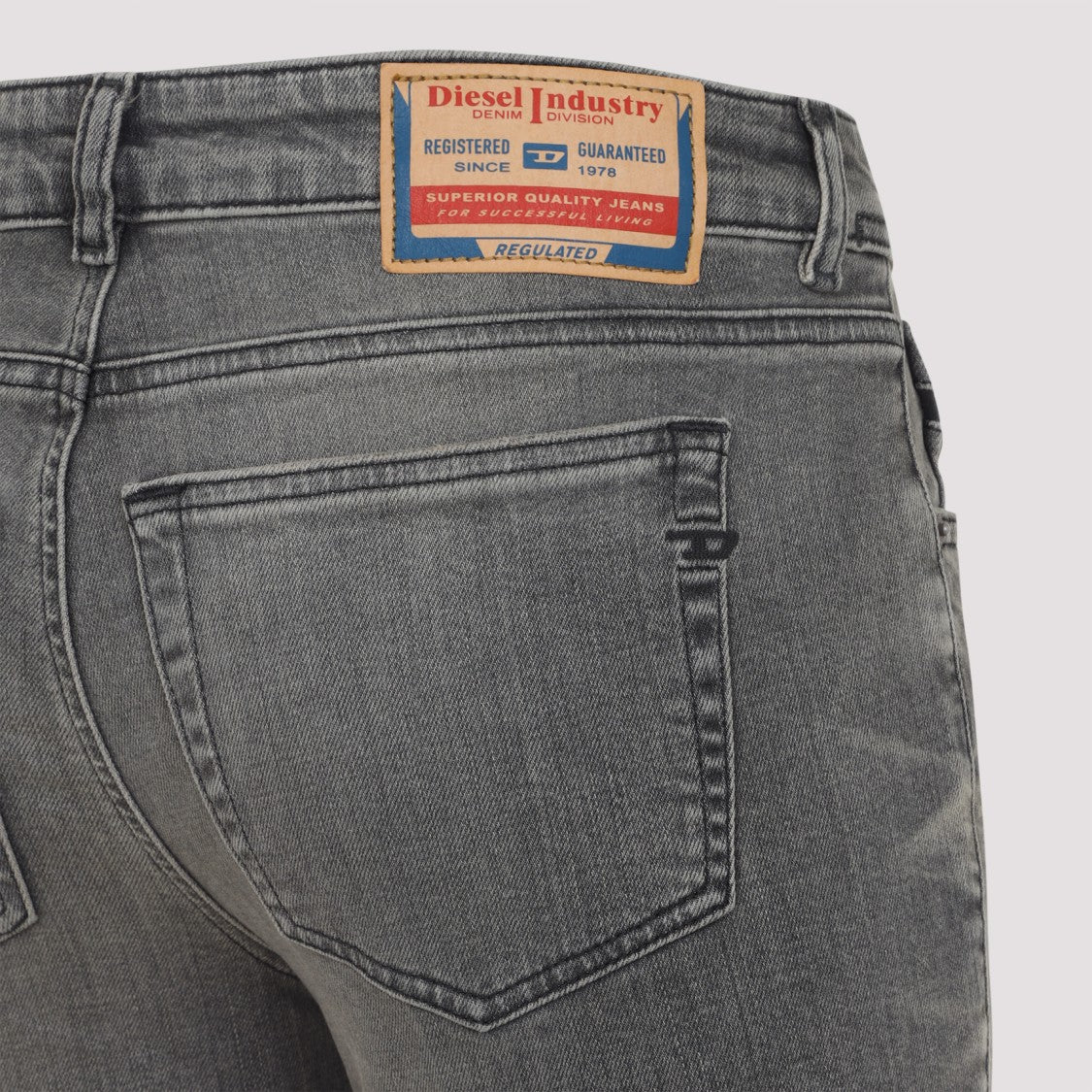 Diesel Fitted Flared Grey Jeans