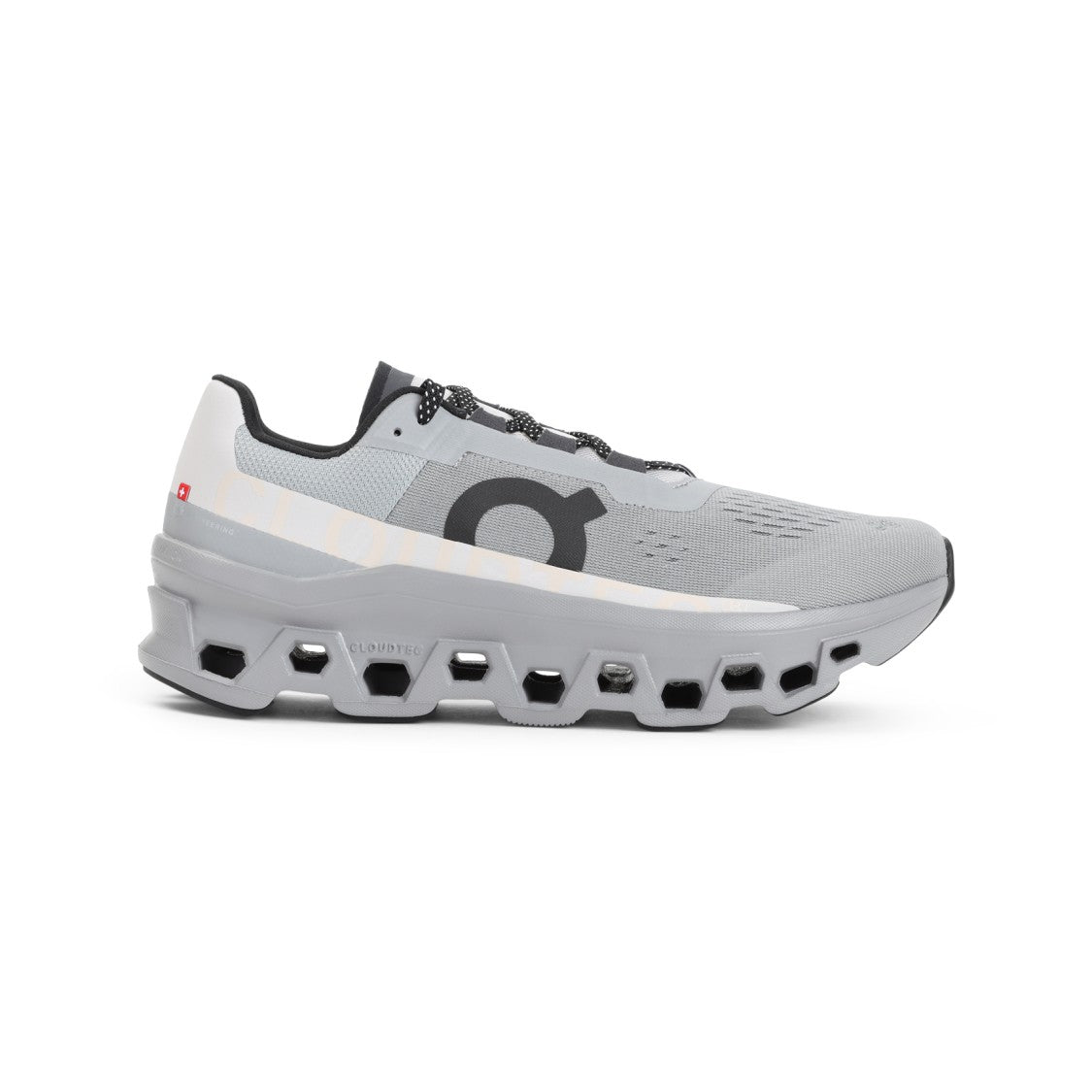 On Alloy Silver Textile Cloudmonster Sneakers