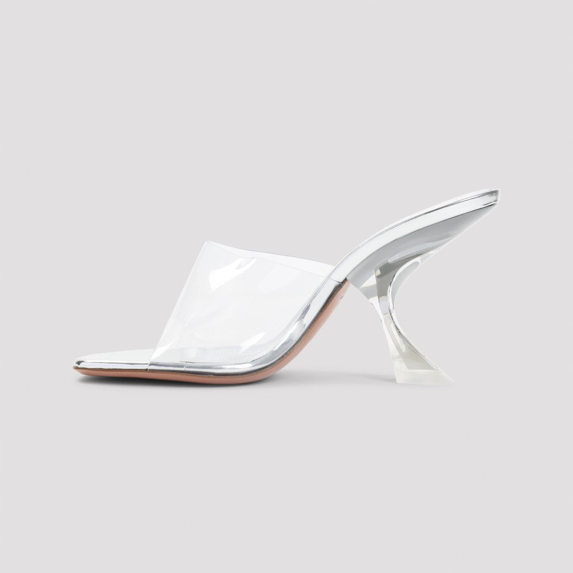 Amina Muaddi Taylor Glass 90 Transparent Pvc Sandals