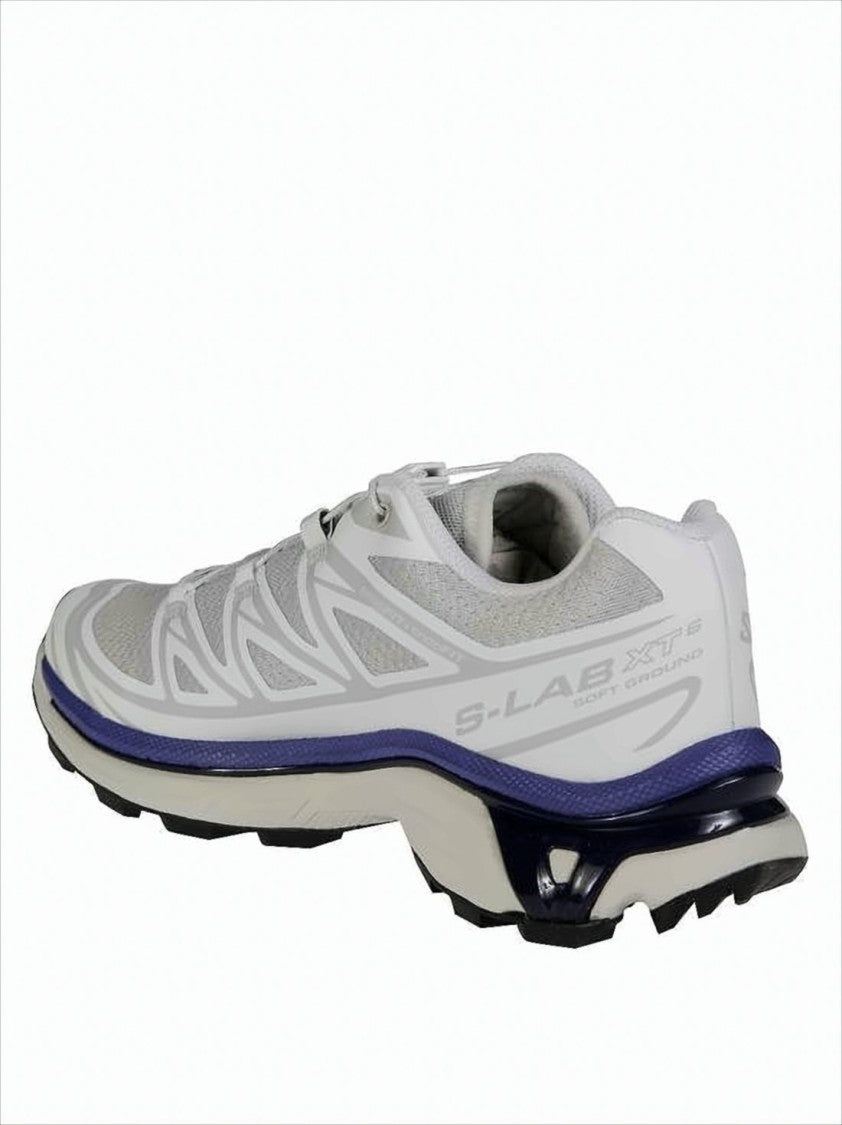 Salomon Breathable Textile Sneakers With Geometric Overlays
