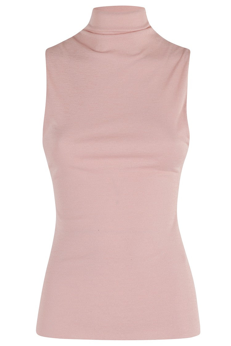 Nanushka High-Collar Sleeveless Top With Tailored Design