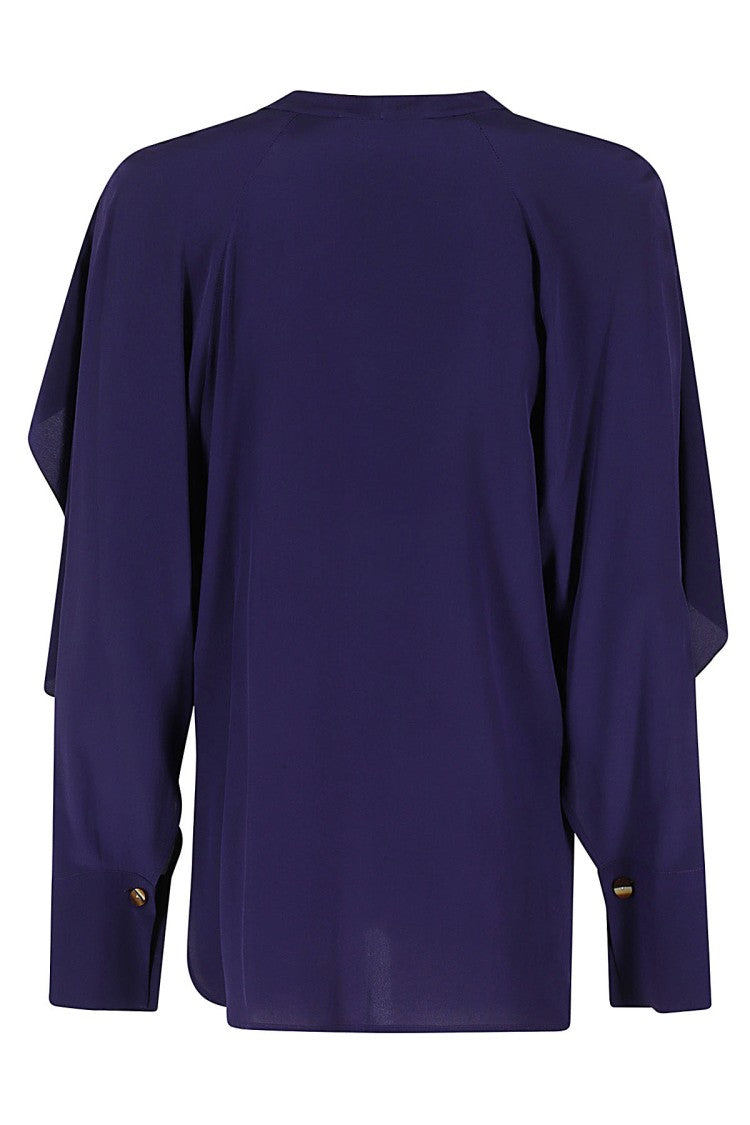 Victoria Beckham Ruffled Silk Romantic Blouse