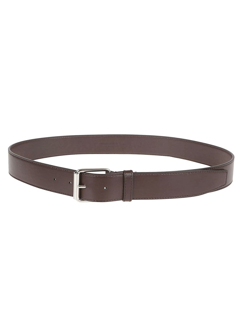 Stella Mccartney Brown Polyester Belt With Classic Buckle Closure