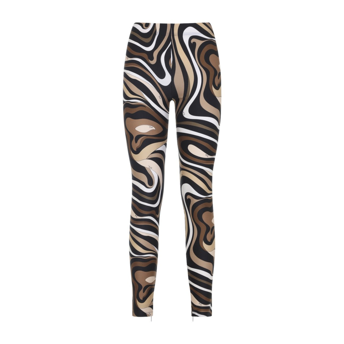 Pucci Geometric Pattern Black Leggings