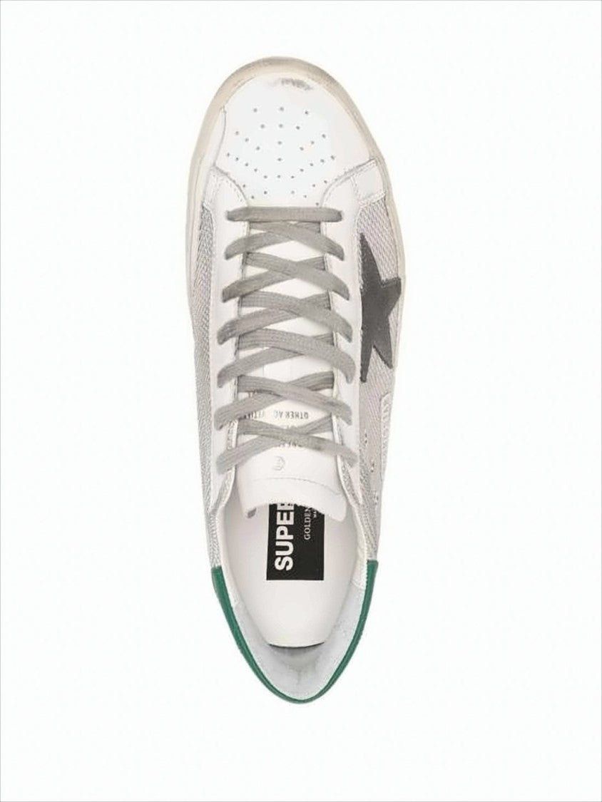 Golden Goose Low-Top Sneakers With Distressed Finish And Contrast Accents