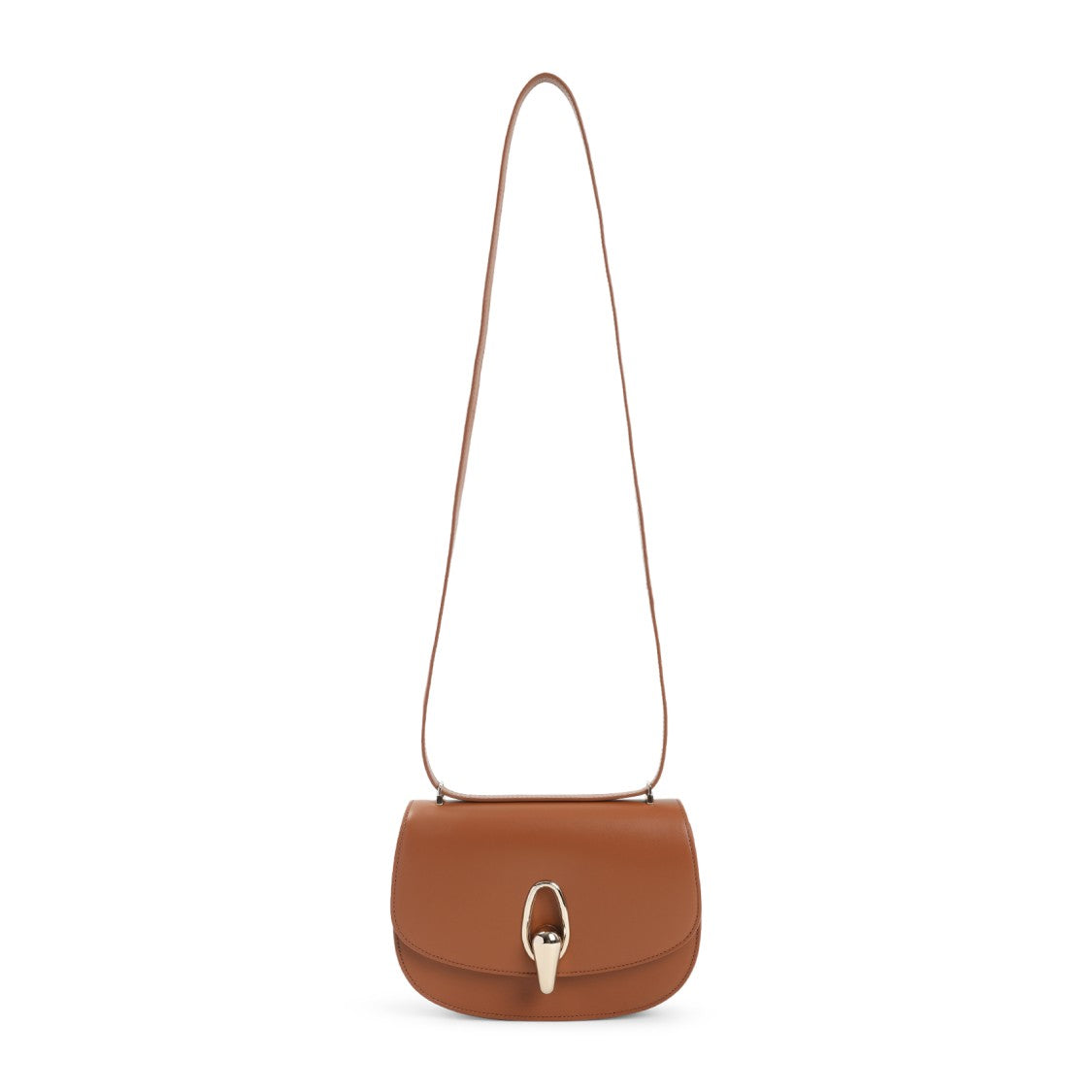 Giorgio Armani Calf Leather Shoulder Bag With Distinctive Clasp