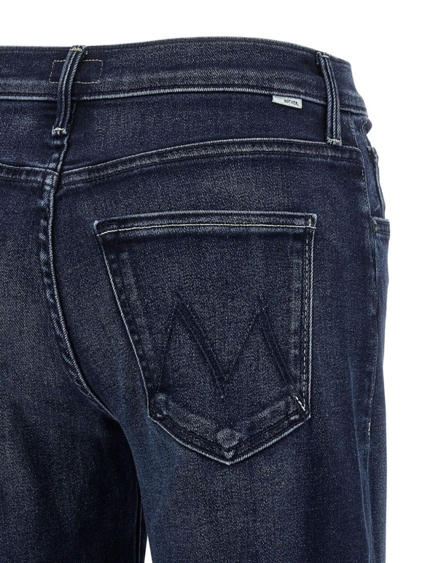 Mother Cropped Wide-Leg Jeans With Classic Five-Pocket Design