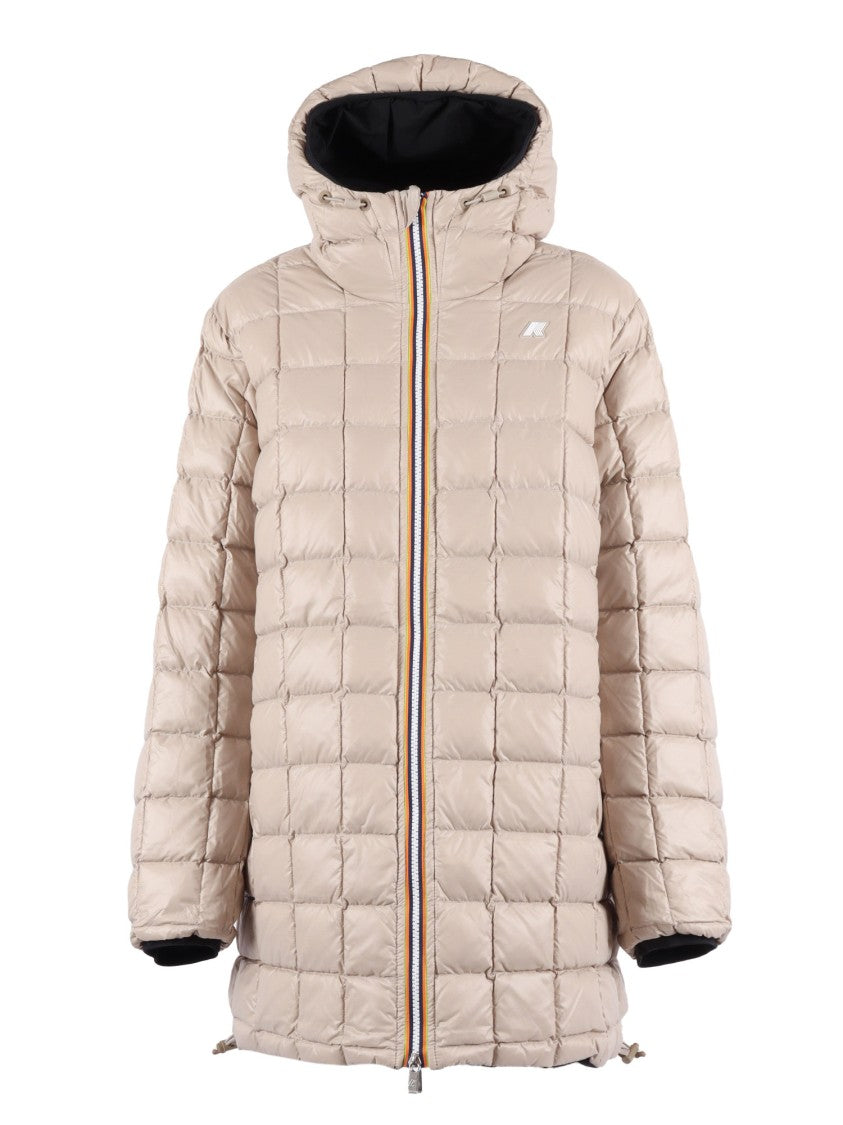 K-Way Medium-Length Insulated Jacket With Horizontal Quilting