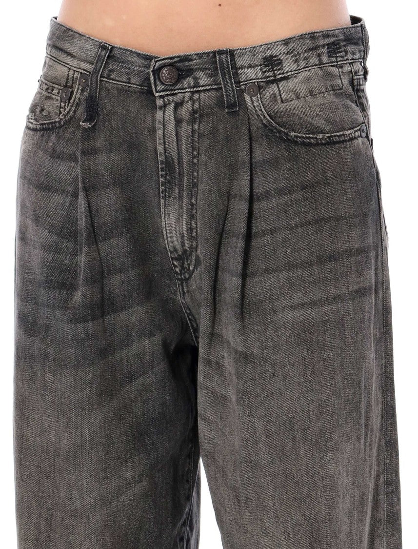 R13 Damon Pleated Wide Pant