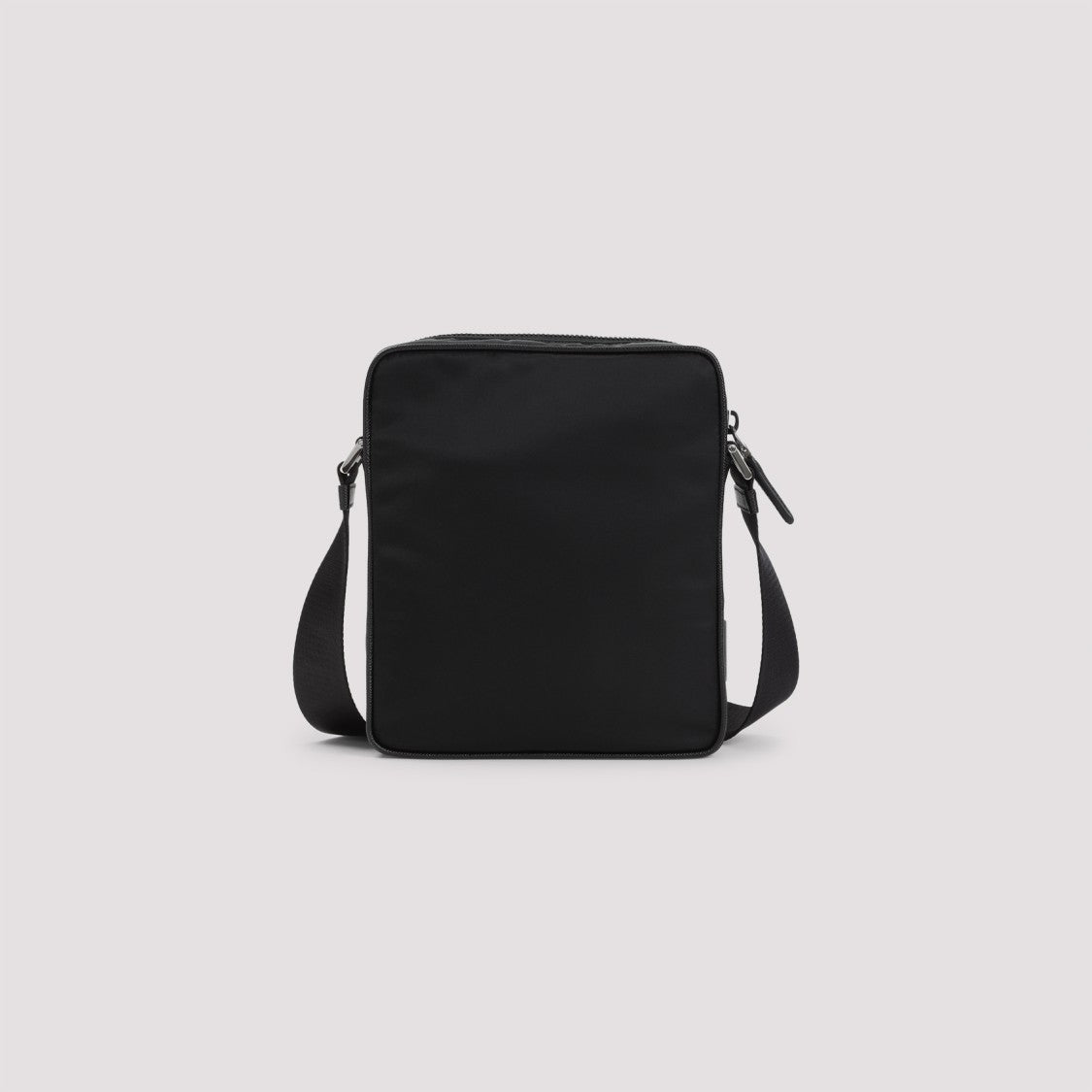 Prada Rectangular Black Crossbody Bag With Detachable Pouch