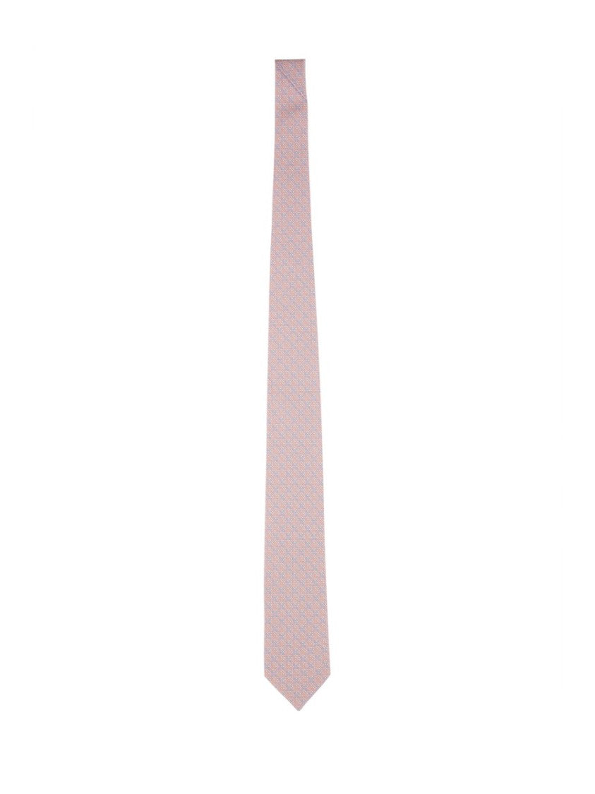 Ferragamo Tie Print "Gancini"