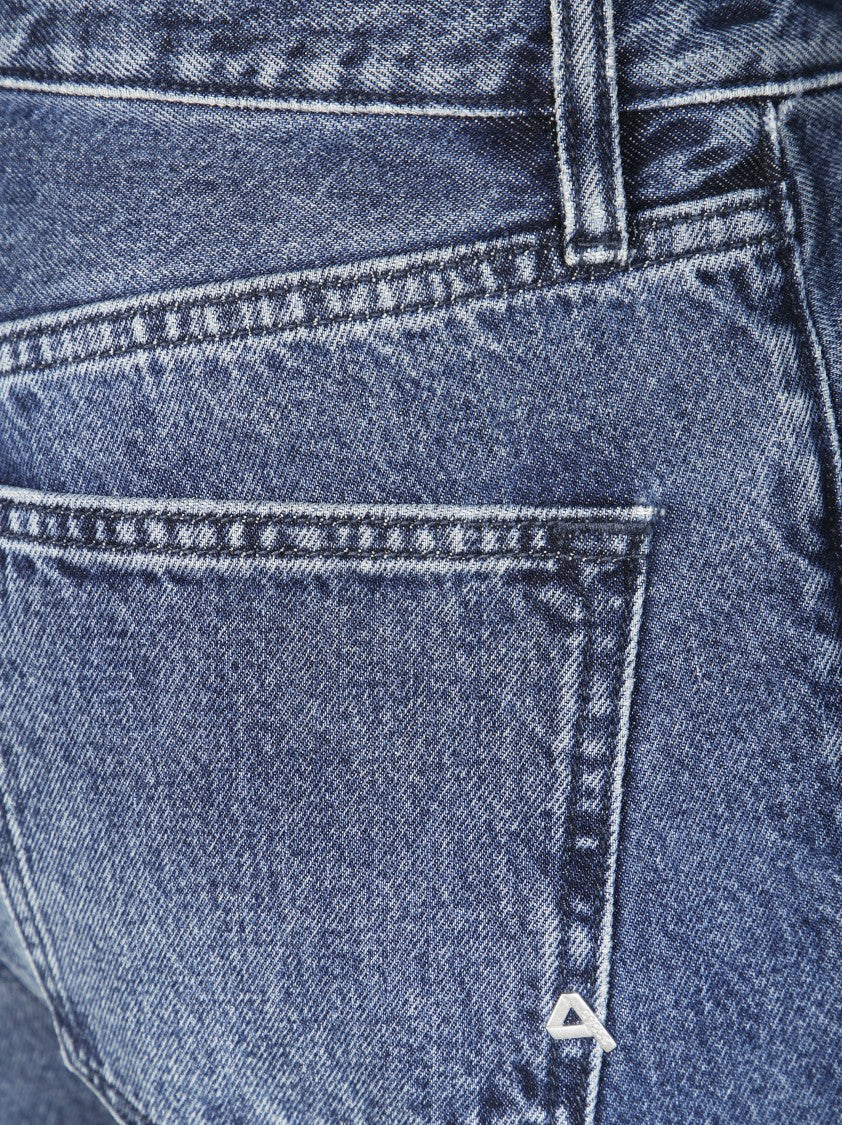 Cycle Straight-Leg Stone-Wash Denim Jeans