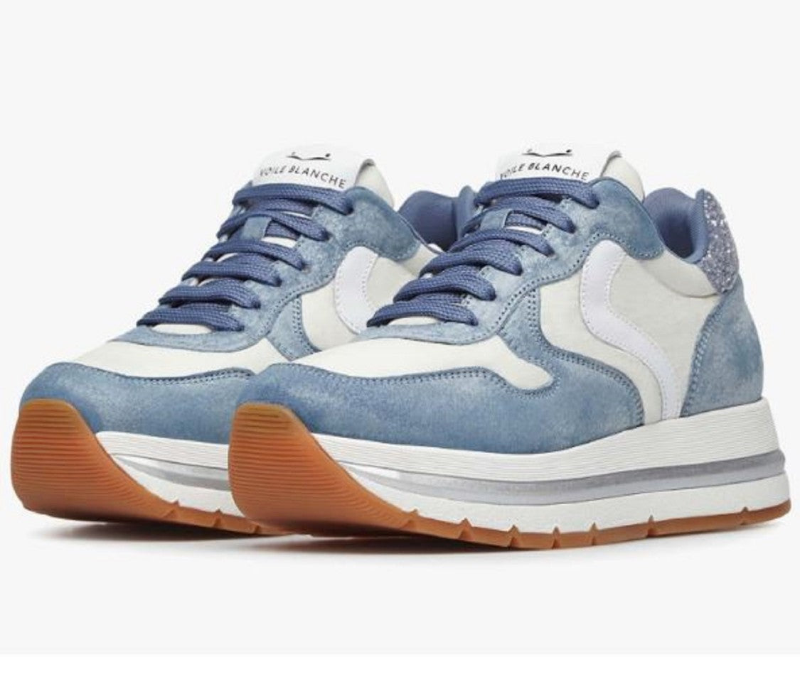 Voile Blanche Blue Low-Top Sneakers