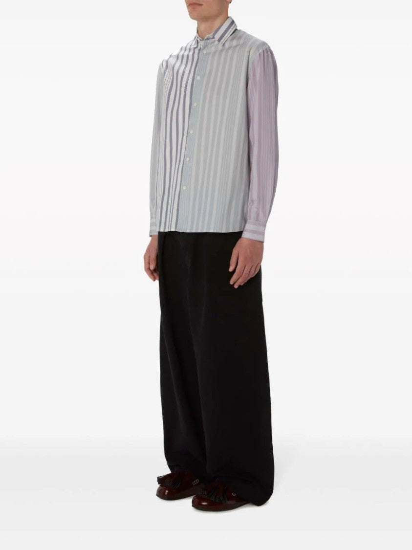 J. W. Anderson Panelled Stripe-Print Shirt