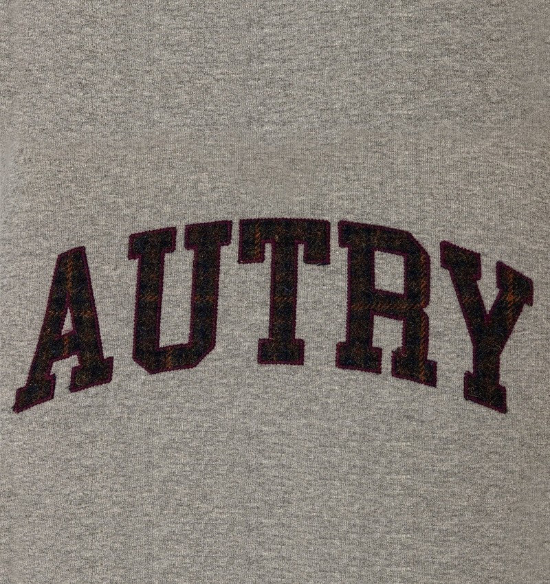 Autry Relaxed-Fit Grey Cotton Sweatshirt